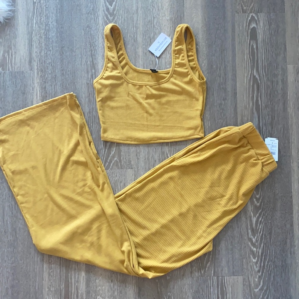 Windsor Ribbed Sleep Short Tank Set - Picture 2 of 2